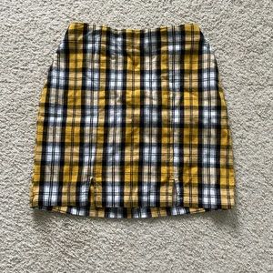 Hollister plaid mini skirt